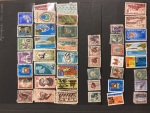 Stamp of Large Lots and Collections All World : 1840-1970. in a large box thousands of