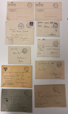 Stamp of Switzerland / Schweiz » Sammlungen Posten mit ca. 50 Feldpost-Briefen, alle mit schwarzem Portofreiheitsstempel « Camp militaire d’internement »