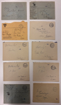 Stamp of Switzerland / Schweiz » Sammlungen Posten mit ca. 50 Feldpost-Briefen, alle mit schwarzem Portofreiheitsstempel « Camp militaire d’internement »