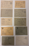 Stamp of Switzerland / Schweiz » Sammlungen Posten mit ca. 50 Feldpost-Briefen, alle mit schwarzem Portofreiheitsstempel « Camp militaire d’internement »