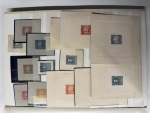 Stamp of Argentina 1889-91, "Sudamericana" Issue, an extraordinary assembly comprising 340+ die proofs and 600 essays