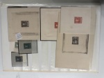 Stamp of Argentina 1889-91, "Sudamericana" Issue, an extraordinary assembly comprising 340+ die proofs and 600 essays