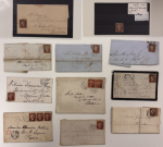 Stamp of Ireland » Postal History (Arranged alphabetically by County) 1840-41 Imperforated Line Engraved Used in Ireland: