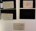 Stamp of Ireland » Pre-Stamp Postal History » Collections, lots etc. 1774-1843 Old-time collection of 11 stampless covers