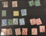 Stamp of Finland 1860-1867, rouletted issues,Russian and Finnish currency,