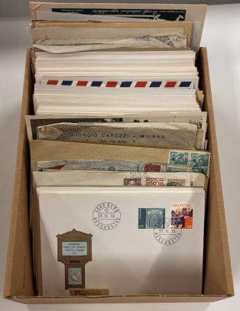 Stamp of Large Lots and Collections 1871-1969 ALL WORLD accumulation of covers & cards, semi-modern to modern