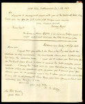 Stamp of Great Britain » 1839 Treasury Competition 1840 J. Baraclough Prepaid Private Lettersheet printed in blue, addressed to Walter Landon, Rugely, with manuscript ''1''