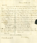 Stamp of Great Britain » 1839 Treasury Competition 1840 J. Baraclough Prepaid Private Lettersheet printed in blue, addressed to Walter Landon, Rugely, with manuscript ''1''