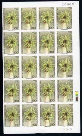 Stamp of Colonies françaises » Colonies Francaise Collections et Lots (Après Indépendance) 1983, Y&T n° 675A/C ** Fleurs Non dentelés en feuilles