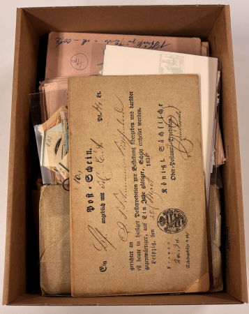 Stamp of Large Lots and Collections 1871-1932, Postal stationery cards, interesting old-time lot for specialists with better Bavaria