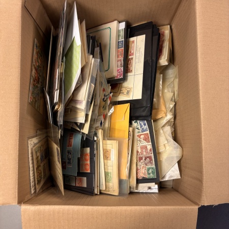 Stamp of Large Lots and Collections All world : 1850-1970, various accumulation in a big box.