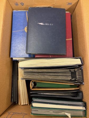 Stamp of Large Lots and Collections All world : 1880-1990, in two large and heavy boxes