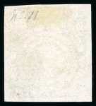 Stamp of Mauritius » 1848-59 Post Paid Issue » Early Impressions (SG 6-9) 2d blue on bluish, early impression, position 11, neatly