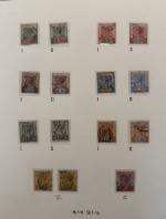 Stamp of Seychelles 1890-1971, mostly used collection in an album with some covers/cards, of note is a spectacular franking on piece