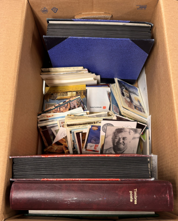 Stamp of Large Lots and Collections All world : 1860-1990, in a large box thousands of