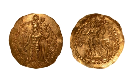 Stamp of Coins » Sasanian Kingdom and Kushano-Sasanian Kushano Sasania, Hormizd I Kushanshah, c. 285-300 AD, AV dinar, 7.66 g.