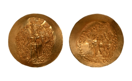 Stamp of Coins » Sasanian Kingdom and Kushano-Sasanian Kushano-Sasanian, Bahram I, c. 340-345. AV dinar, 7.80 g.