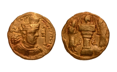 Stamp of Coins » Sasanian Kingdom and Kushano-Sasanian Sasanian Kingdom, Shahpur III, 383-388 AD, AV dinar, 7.29 g.
