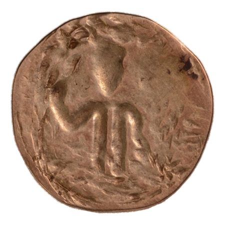 Hunnic tribes, Alchon Huns (Eastern), Adomano, mid-late 5th century, AV (electrum) dinar, 6.95 g.