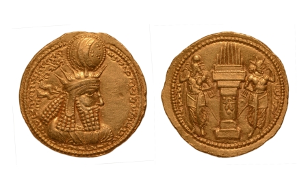 Stamp of Coins » Sasanian Kingdom and Kushano-Sasanian Sasanian Kingdom, Bahram I, 273-276, AV dinar, 7.93 g.