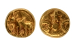 Stamp of Coins » Ancient India, Mauryan kings, Silk Road region Mauryan kings, local issue, probably Taxila, c. 3rd-2nd century BC, AV quarter stater 2.36 g.