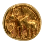 Stamp of Coins » Ancient India, Mauryan kings, Silk Road region Mauryan kings, local issue, probably Taxila, c. 3rd-2nd century BC, AV quarter stater 2.36 g.