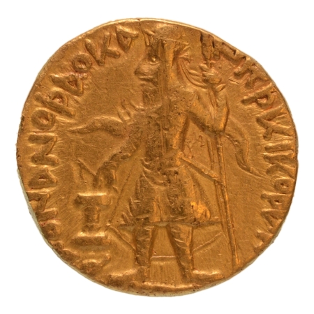 Kushanas, Kanishka I, c. 127-152, Nana, AV dinar, 7.79 g.