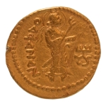 Stamp of Coins » Kushan Kushanas, Kanishka I, c. 127-152, Nana, AV dinar, 7.79 g.