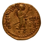 Stamp of Coins » Kushan Kushanas, Kanishka I, c. 127-152, Nana, AV quarter dinar, 1.57 g.