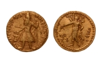 Stamp of Coins » Kushan Kushanas, Kanishka I, c. 127-152, Oesho, AV dinar, 8.00 g.