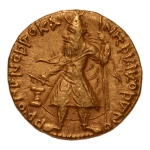 Stamp of Coins » Kushan Kushanas, Kanishka I, c. 127-152, Oesho, AV dinar, 8.00 g.