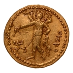 Stamp of Coins » Kushan Kushanas, Kanishka I, c. 127-152, Oesho, AV dinar, 8.00 g.