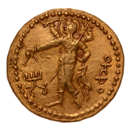 Kushanas, Kanishka I, c. 127-152, Oesho, AV dinar, 8.00 g.