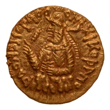 Kushanas, Huvishka, c. 151-192, Miiro, AV quarter dinar, 1.94 g.