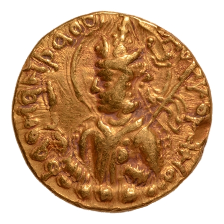 Kushanas, Huvishka, c. 151-192, Ardoksho, AV dinar, 7.74 g.