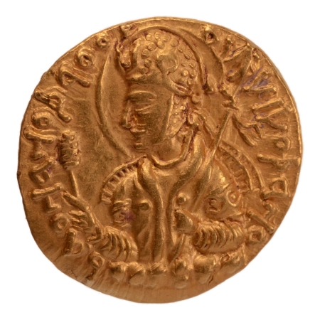 Kushanas, Huvishka, c. 151-192, Ardoksho, AV dinar, 7.85 g.