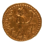 Stamp of Coins » Kushan Kushanas, Huvishka, c. 151-192, Ardoksho, AV dinar, 7.91 g.