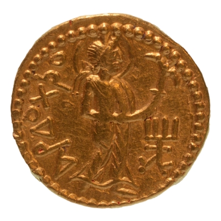 Kushanas, Huvishka, c. 151-192, Ardoksho, AV dinar, 7.91 g.