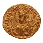 Stamp of Coins » Kushan Kushanas, Huvishka, c. 151-192, Ardoksho, AV dinar, 7.87 g.