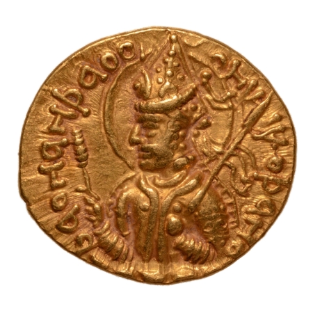 Kushanas, Huvishka, c. 151-192, Ardoksho, AV dinar, 7.87 g.