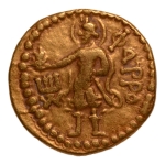 Stamp of Coins » Kushan Kushanas, Huvishka, c. 151-192, Pharro, AV dinar, 7.82 g.