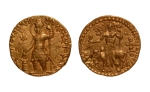 Stamp of Coins » Kushan Kushanas, Vasudeva, c. 190-230, Oesho, AV dinar, 7.97 g.