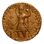 Stamp of Coins » Kushan Kushanas, Vasudeva, c. 190-230, Oesho, AV dinar, 7.97 g.