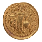 Stamp of Coins » Kushan Kushanas, Vasudeva, c. 190-230, Oesho, AV dinar, 7.81 g.