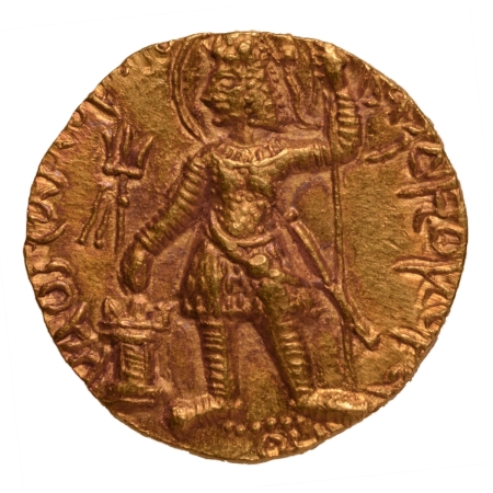 Kushanas, Vasudeva, c. 190-230, Shiva, AV dinar, 8.09 g.