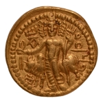 Stamp of Coins » Kushan Kushanas, Kanishka II, c. 230-247, Oesho, AV dinar, 7.83 g.