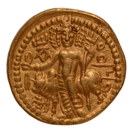 Kushanas, Kanishka II, c. 230-247, Oesho, AV dinar, 7.83 g.