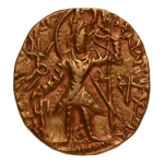 Stamp of Coins » Kushan Kushanas, Vasishka, c. 247-265, Oesho, AV dinar, 7.70 g.