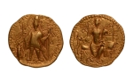 Stamp of Coins » Kushan Kushanas, Vasishka, c. 247-265, Ardoksho, AV dinar, 7.84 g.