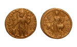 Stamp of Coins » Kushan Kushanas, Vasudeva II, c. 275-300, Oesho, AV dinar, 7.90 g.